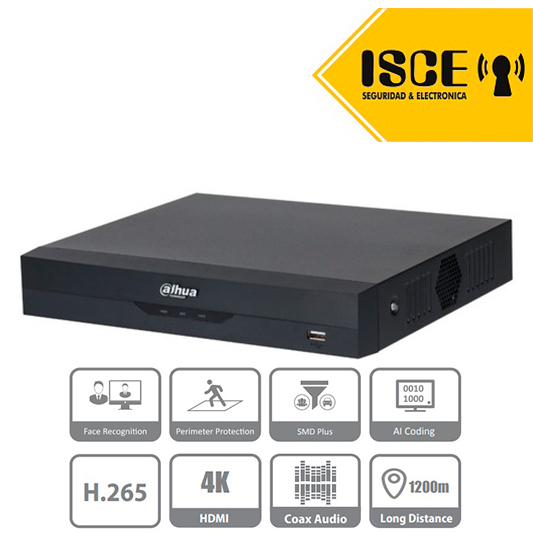 DAHUA DH-XVR5104HS-4KL-I3 DVR 4CH PENTABRIDO 5MP WIZSENSE 1HDD
