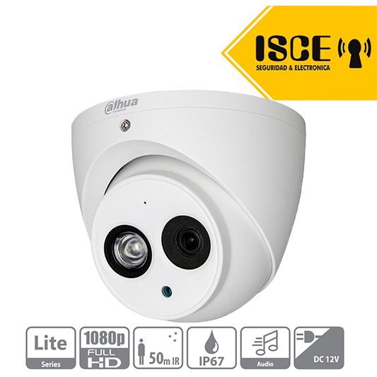 DAHUA HAC-HDW1200EMN-A-S4 HDCVI DOMO METAL 2MP IR50 IP67 C/MICRO