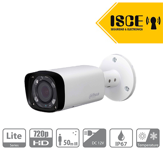 DAHUA DH-HAC-HFW1100RN-VF-IRE6 HDCVI TUBO VF 1MP IR60 IP67