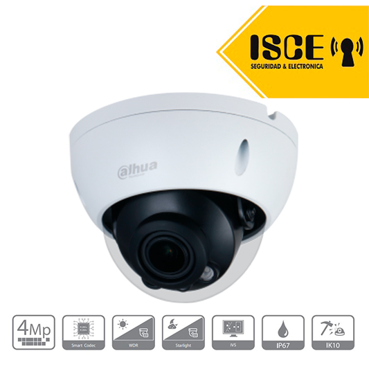 DAHUA DH-IPC-HDBW2431RN-ZAS IP DOMO ANTIVANDAL 4MP IP67 IK10