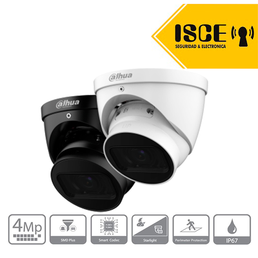 DAHUA DH-IPC-HDW3441TN-ZAS IP CAMARA DOMO 4MP IR50M IP67 POE+