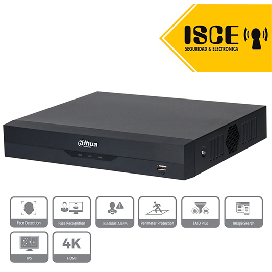 DAHUA DHI-NVR2108HS-P-I NVR 8CH 8MP WIZSENSE AI 80MBPS 1HDD