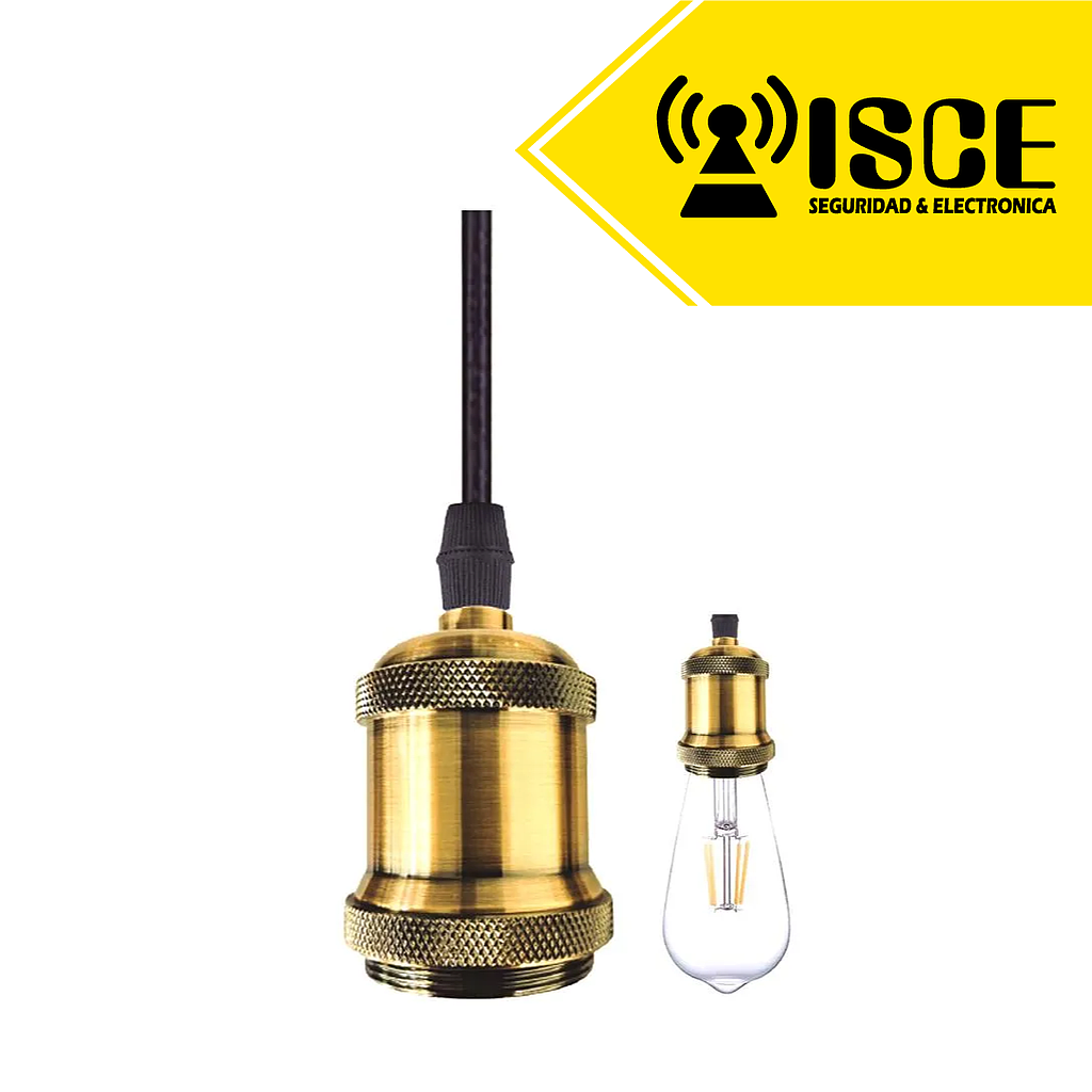 OPALUX SOCKET COLGANTE VINTAGE BLANCO/NEGRO / PLATEADO / ROJO BR E27