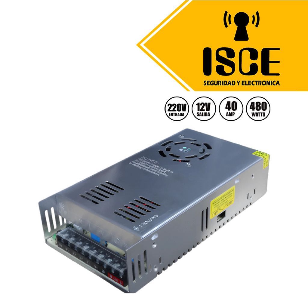 OPALUX FUENTE DE PODER 480W 40A 220V 12V