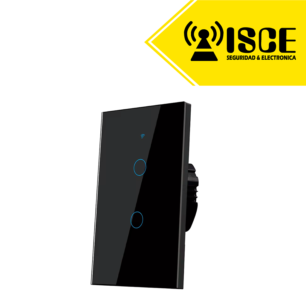 CONMUTADOR INTELIGENTE WIFI 2G N/N + L 100–240VAC 50/60Hz 600WX2 COLOR NEGRO