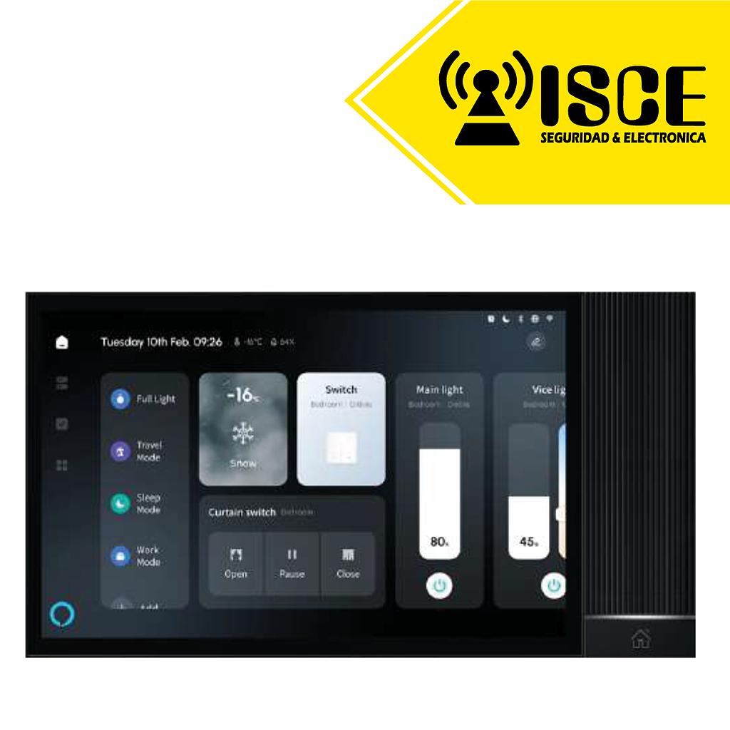 PANEL INTELIGENTE DE 8" 100-240 50/60Hz MICROFONO Y PARLANTE