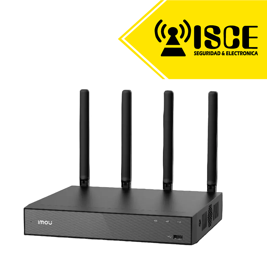 NVR IMOU 10 CANALES WIFI 2.4/5GHz MAX RESOLUCION 4K USB ETHERNET HDMI VGA H265/H.264 1HDD