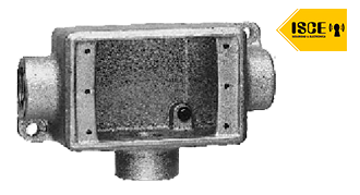 NAVIA CAJA CONDULET TIPO T 3/4" FORM 35 DE ALUMINIO C/TAPA Y EMPAQUETADURA