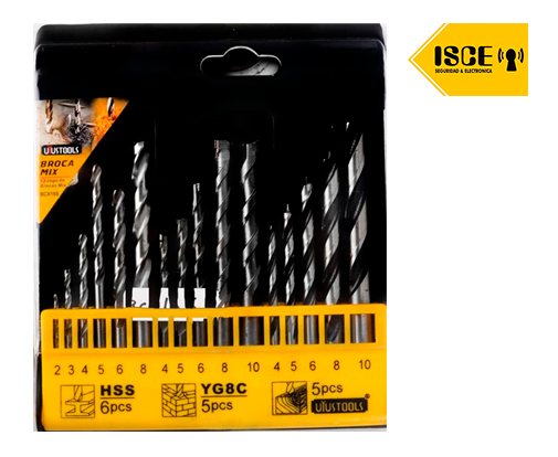 UYUSTOOLS BROCA MIX 16PCS-MM 