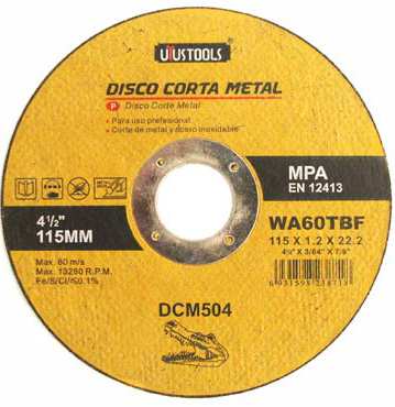 UYUSTOOLS DISCO CORTA METAL 115MM*1.2*22.2