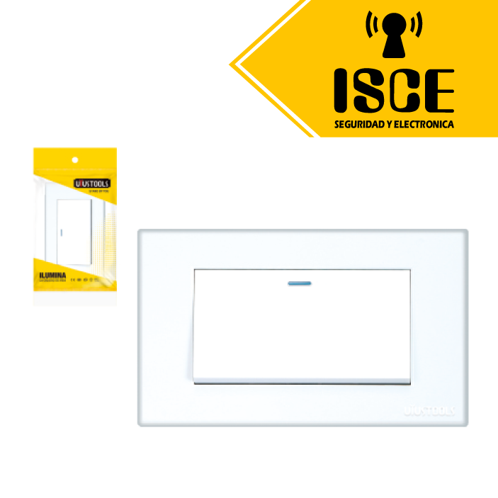 UYUSTOOLS CONMUTADOR EMPOTRABLE SIMPLE PC-BLANCA