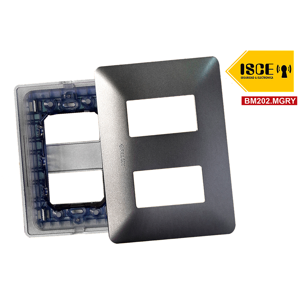 OPALUX PLACA DOBLE GRIS MATE MASTER 200