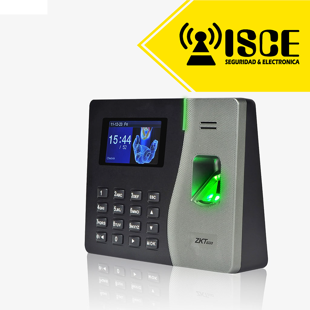 ZKTECO BIOMETRICO CONTROL DE ASISTENCIA CON PANTALLA 5V 2A