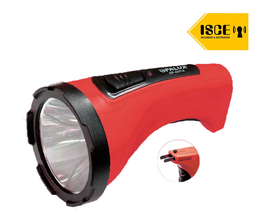 OPALUX LINTERNA LED RECARGABLE 5W LUZ BAJA/ALTA COLOR