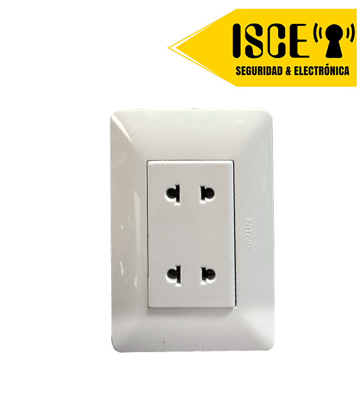 OPALUX TOMA DOBLE UNIVERSAL 1 DADO 15AMP MASTER 200