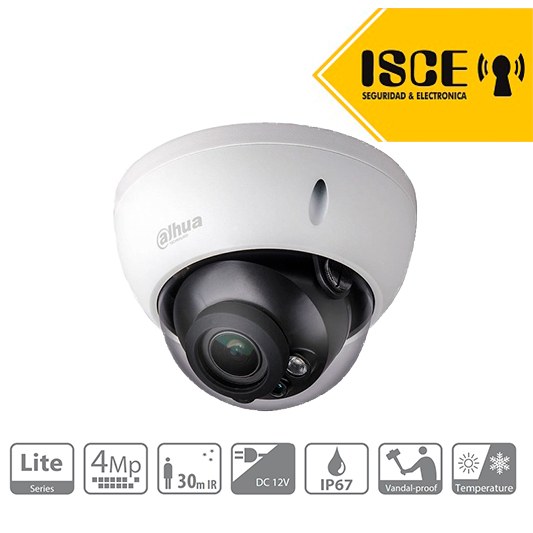 DAHUA DH-HAC-HDBW1400RN-VF HDCVI DOMO METAL VF 4MP IR30 IP67 IK10