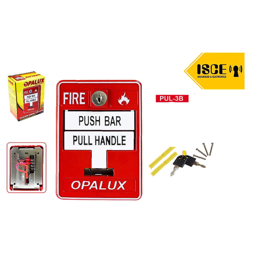 OPALUX ESTACION MANUAL DE ALARMA CONTRA INCENDIO