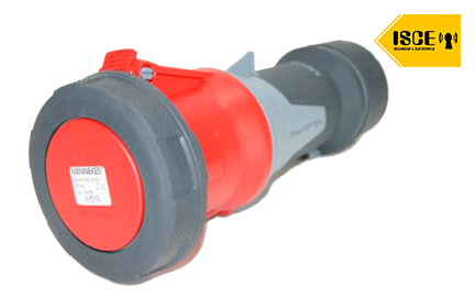 MENNEKES TOMA AEREO 63AMP 3P+T 415V ROJO 6H POWERTOP XTRA NUEVO  