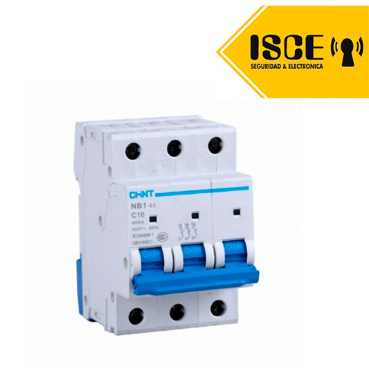 CHINT INTERRUPTOR TERMOMAGNETICO 3x16A 6KA