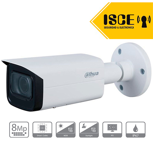 DAHUA DH-IPC-HFW2831TN-ZS IP TUBO 8MP H.265 WDR IR60M IP67 IK10 POE