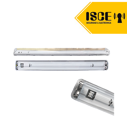 OPALUX LUMINARIA HERMETICO CUBIERTA DE PC 2X18W POLICARBONATO 