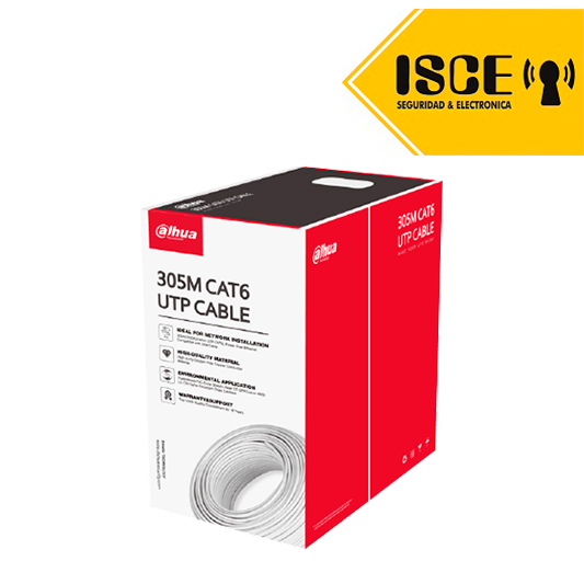 DAHUA CABLE UTP CAT 6 99.97% COBRE  IEC 60332-1-2