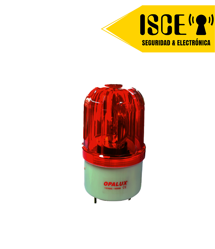 OPALUX CIRCULINA CON SIRENA 12VDC  LUZ LED 5W 110DB CON FLASH