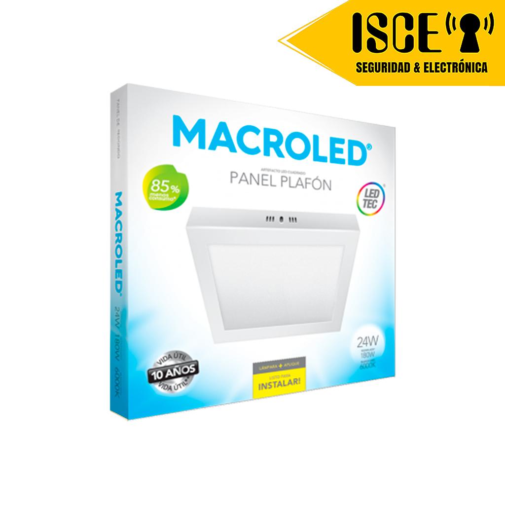 MACROLED PANEL LED CUADRADO ADOSABLE 24W AC85-265V LUZ FRIA 6000K
