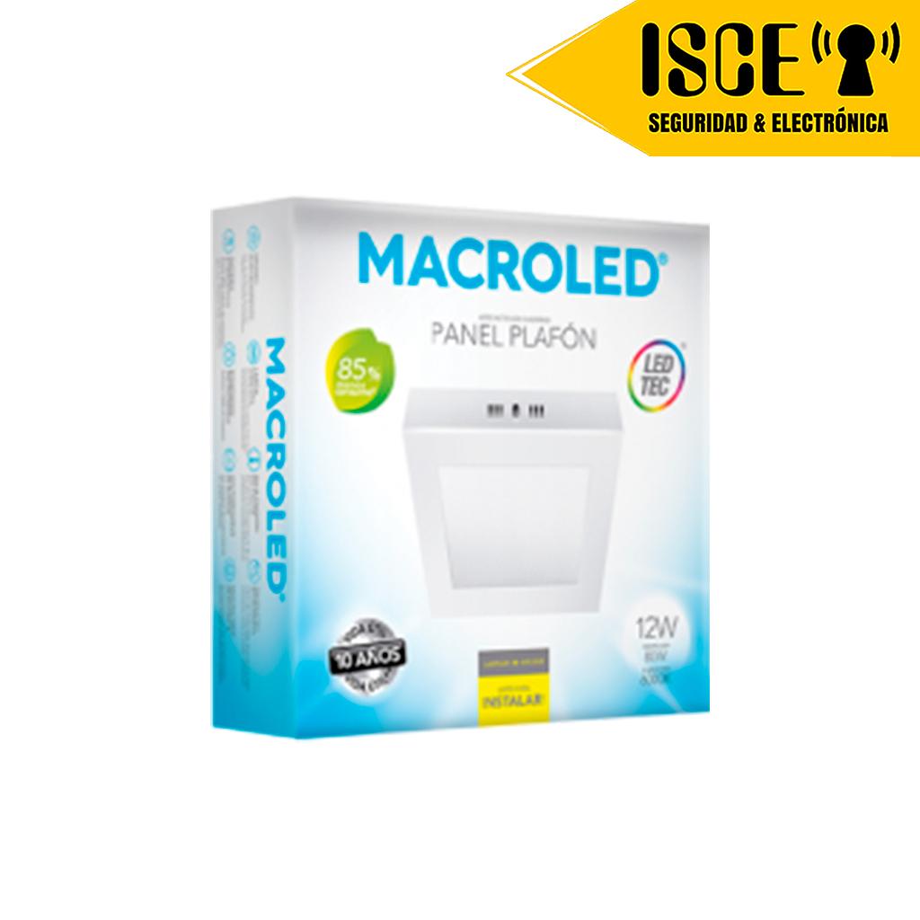 MACROLED PANEL LED CUDRADO ADOSABLE 12W AC85-265V LUZ FRIA 6000K2