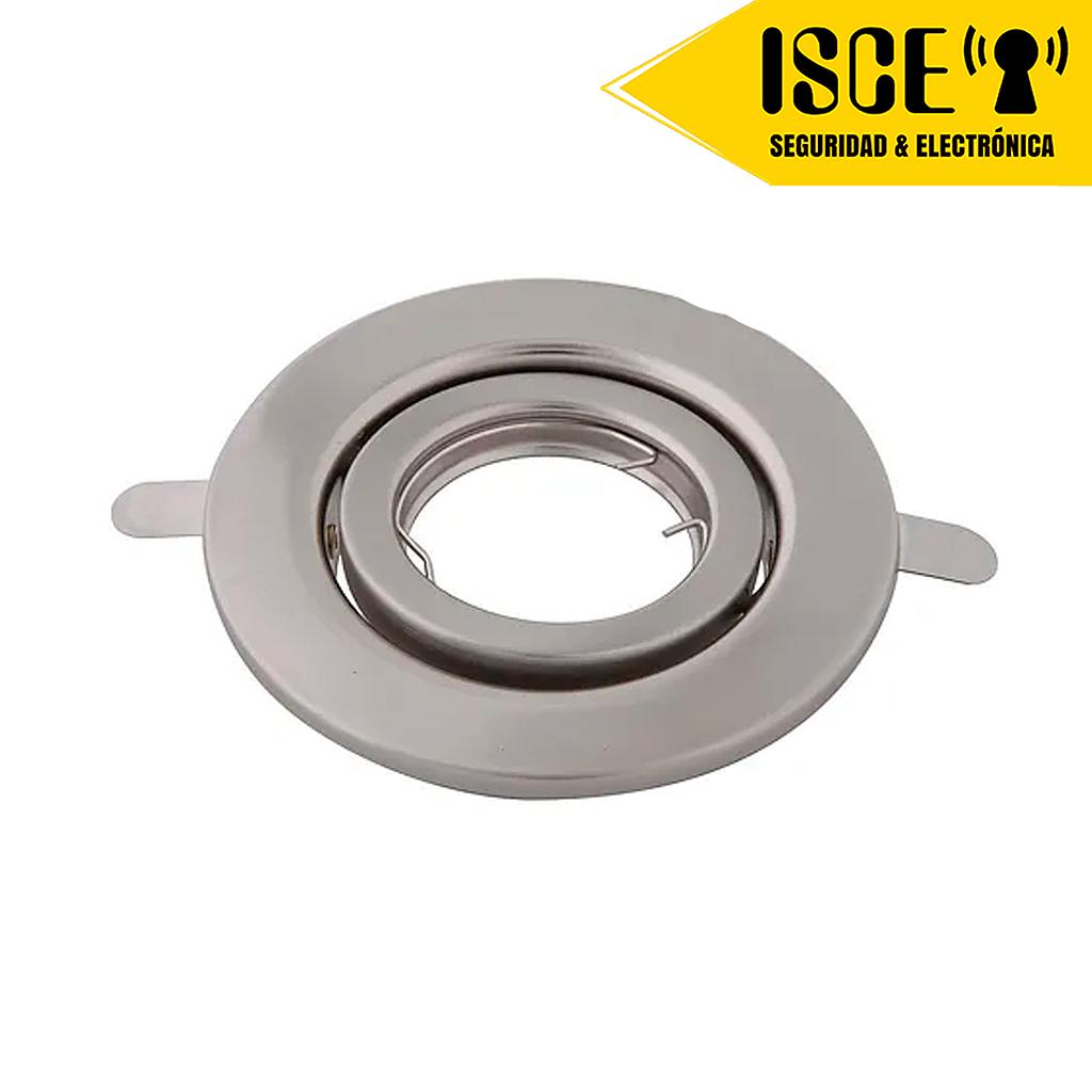 MACROLED BASE DICROICO MOVIL PARA MR16 PLATA P/CAJA OTOGONAL