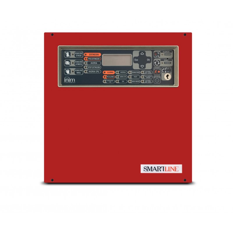 INIM PANEL CONVENCIONAL CONTRA INCENDIOS DE 4 ZONAS EXPANDIBLE A 20 ZONAS - CERTIFICACION EN54