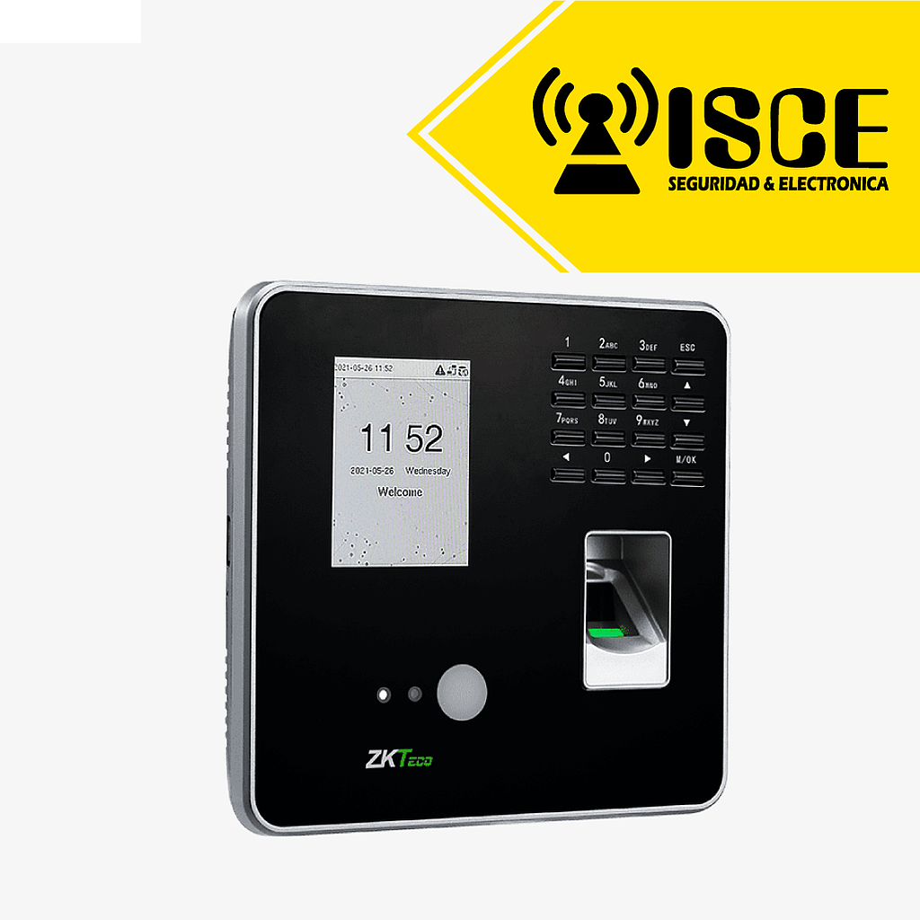 ZKTECO CONTROL DE ASISTENCIA Y ACCESO BASICO 500 HUELLAS 500 TARJETAS 100 ROSTROS