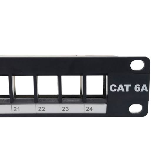 SATRA PATCH PANEL CAT6A 24 PORTS SIN JACKS