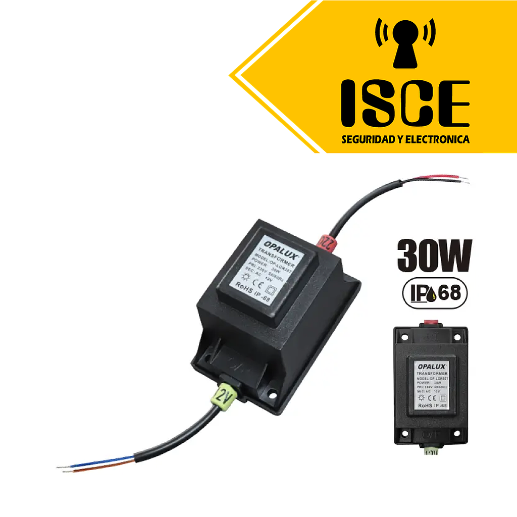 OPALUX TRANSFORMADOR PARA PISCINA 20W IP68 COLOR NEGRO