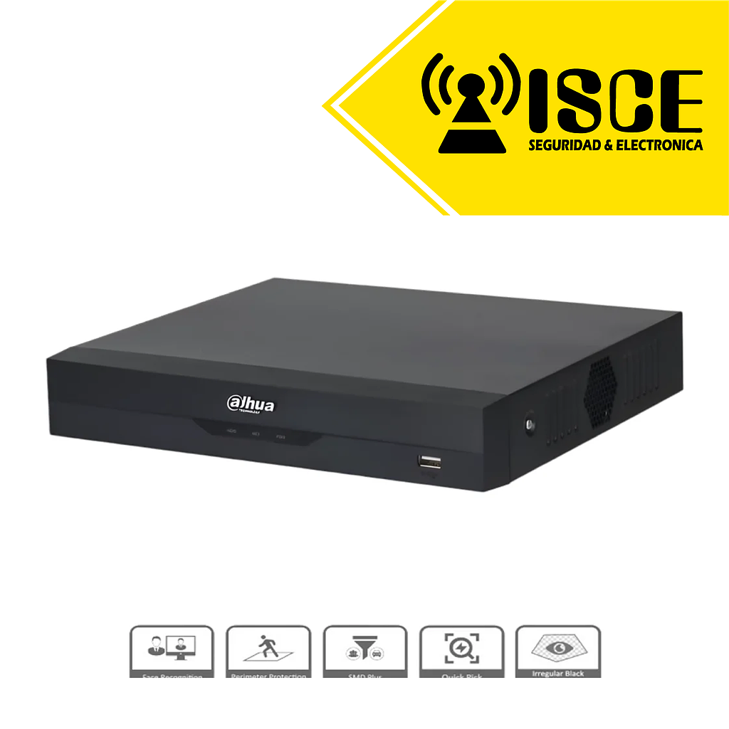 DAHUA DH-XVR5104HS-I3/T DVR 4CH PENTABRIDO 1080P WIZSENSE 1HDD AUDIO DOBLE VIA
