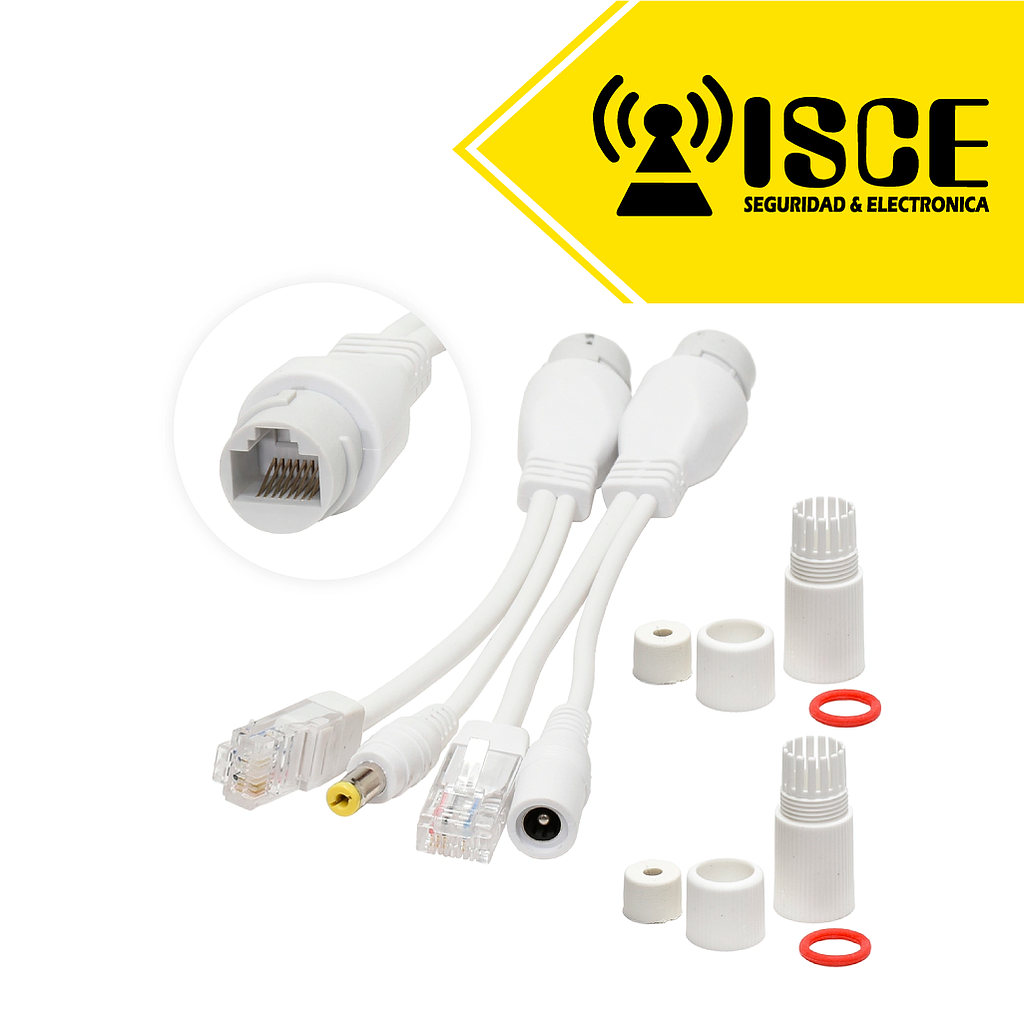 ADAPTADOR POE 12V-15V DC A PRUEBA DE AGUA