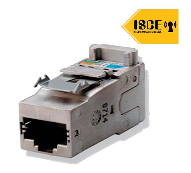 AMP/COMMSCOPE JACK CAT 6A FRONTAL MEJORADO METALICO