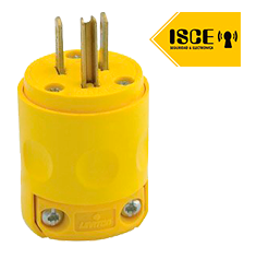 LEVITON ENCHUFE 3 PATAS 15A 125V L/T PVC AMARILLO 