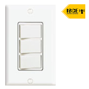 LEVITON INTERRUPTOR TRIPLE 10A 250V C/PLACA CIEN BLANCA