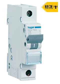 HAGER INTERRUPTOR AUTOAMTICO TERMOMAGNETICO C 2X50 AMP 10KA/230V - IEC 60898