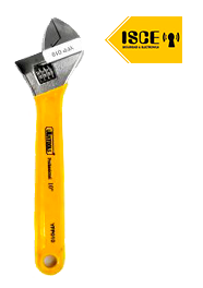 UYUSTOOLS LLAVE FRANCESA M/PLAST 10&quot; AMARILLO