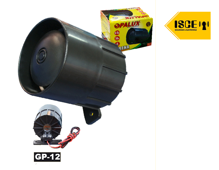 OPALUX SIRENA PEQUEÑA 30W6 TONOS 6-15VDC