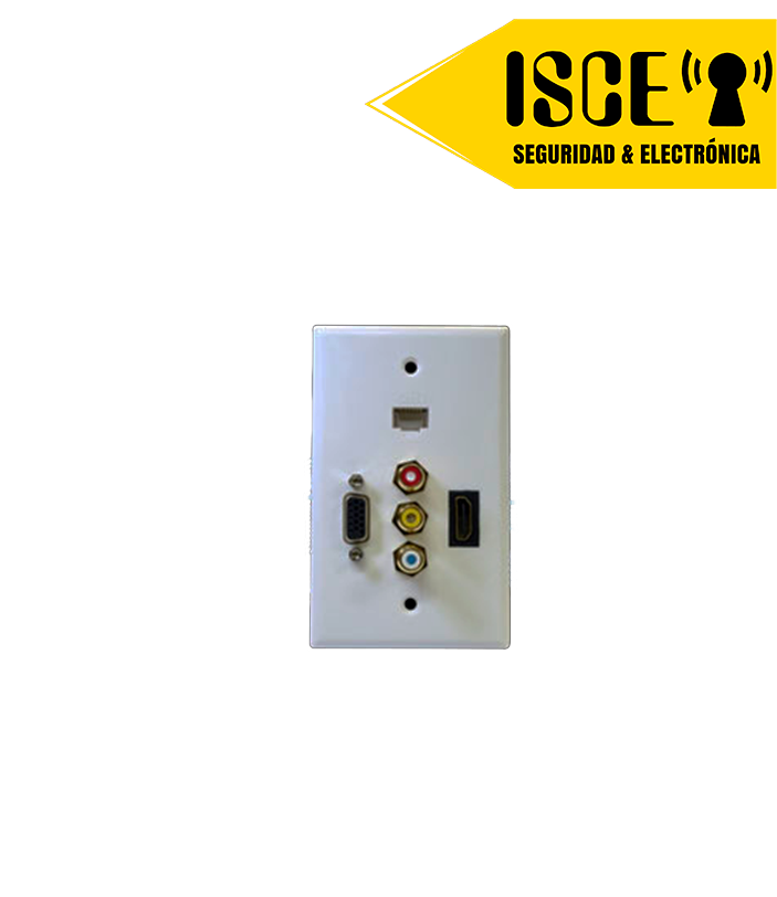 LANCOM PLACA HDMI + VGA + 3RCA + RJ45 PVC