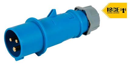 MENNEKES ENCHUFE 16AMP 2P+T 250V AZUL 6H IP44 