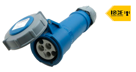 MENNEKES TOMA AEREO 32AMP 2P+T 250V AZUL 6H IP44