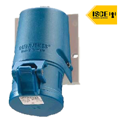 MENNEKES TOMA VISIBLE 16AMP 2P+T 250V AZUL 6H IP44 LIBRE DE HALOGENO