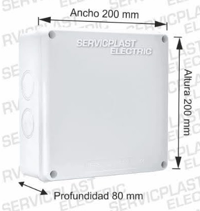 SERVICPLAST CAJA DE PASE 8X8(200X200X80)