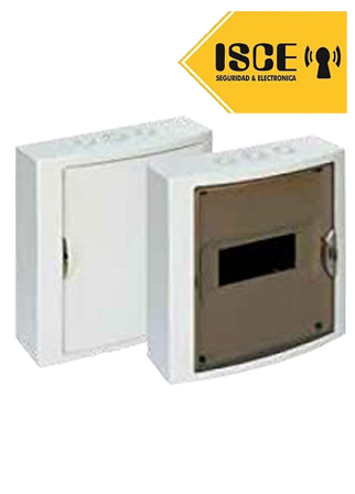 SOLERA TABLERO RIEL DIN ADOSABLE LIBRE HALOGENO 8 POLOS PUERTA FUME A/H IP40 IK07