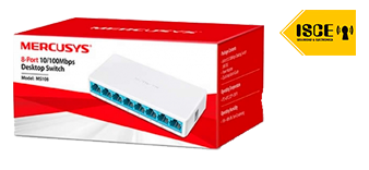 MERCUSYS SWITCH DE ESCRITORIO 8 PUERTOS 10/100MBPS