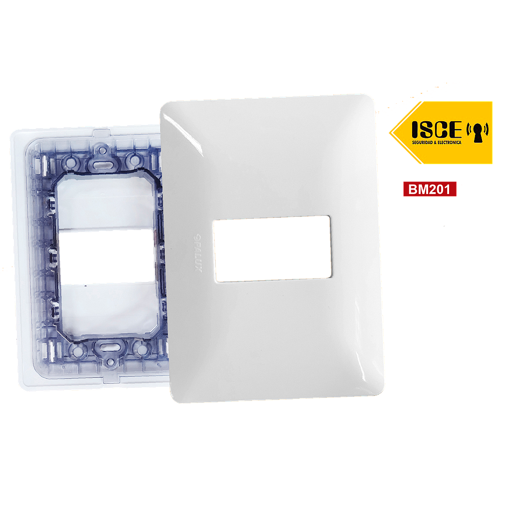 OPALUX PLACA SIMPLE CON SOPORTE COLOR BLANCO MASTER